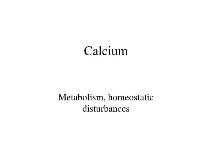 c alcium