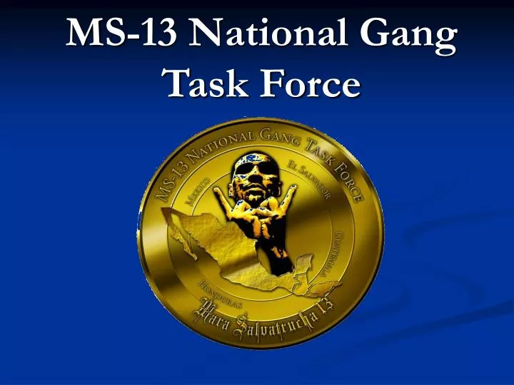 ms 13 national gang task force
