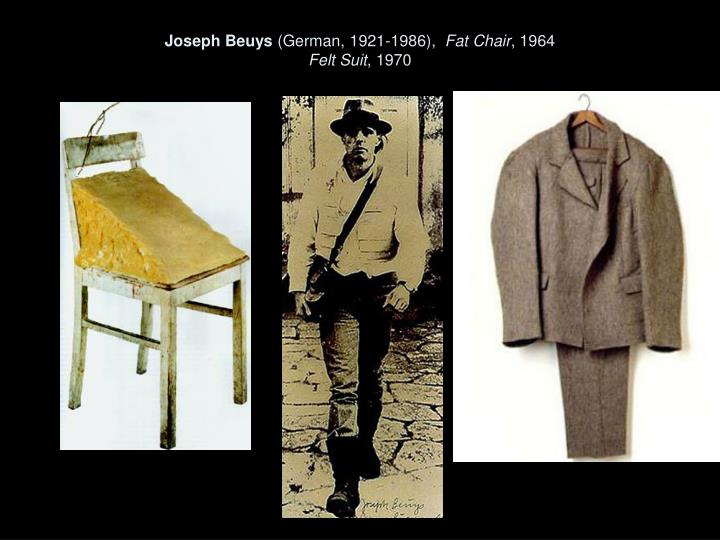 joseph beuys german 1921 1986 fat chair 1964 felt suit 1970