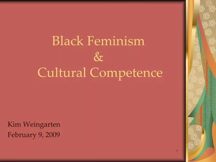 black feminism cultural competence