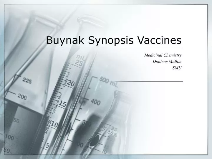 buynak synopsis vaccines
