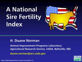 A National Sire Fertility Index