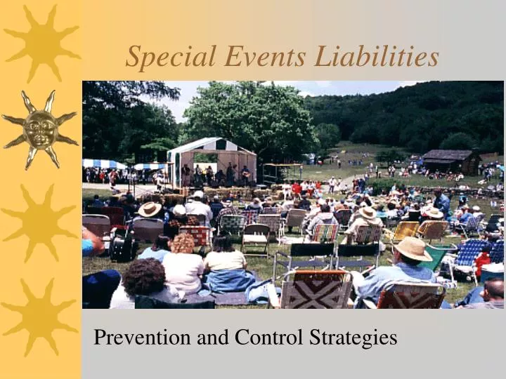 special events liabilities