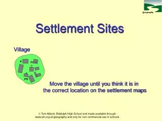 Settlement Sites