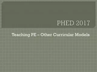 PHED 2017