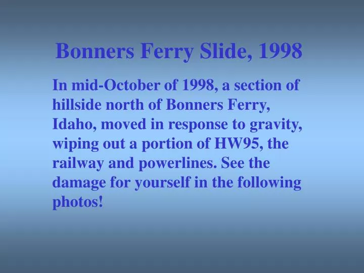 bonners ferry slide 1998
