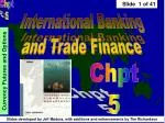 International Banking and Trade Finance - slide 1