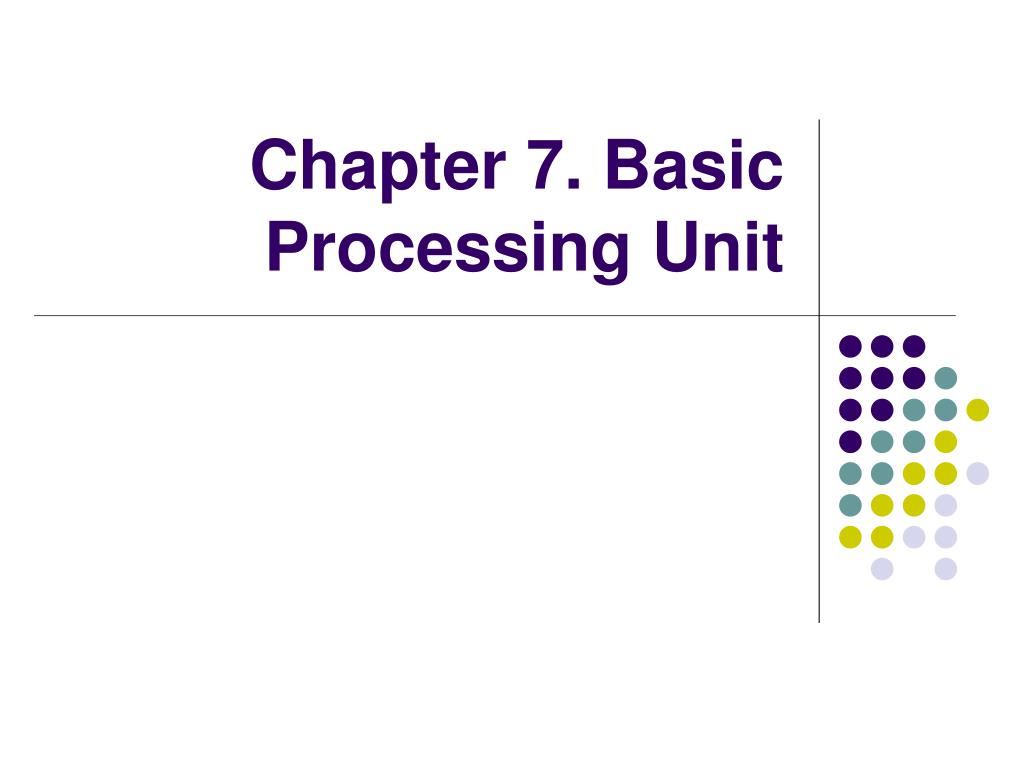 PPT - Chapter 7. Basic Processing Unit PowerPoint Presentation, free ...