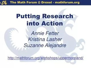 putting research into action annie fetter kristina lasher suzanne alejandre