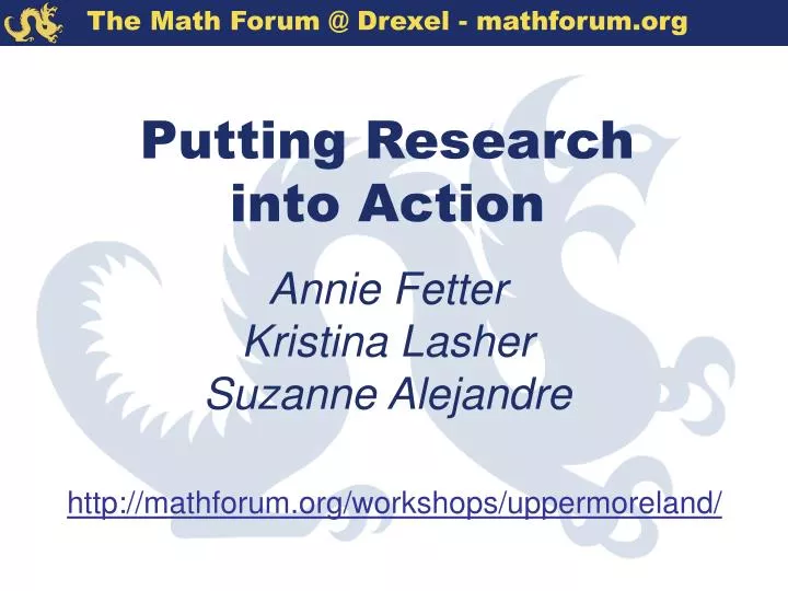 putting research into action annie fetter kristina lasher suzanne alejandre