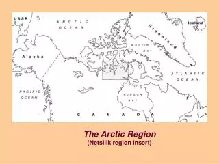 The Arctic Region (Netsilik region insert)
