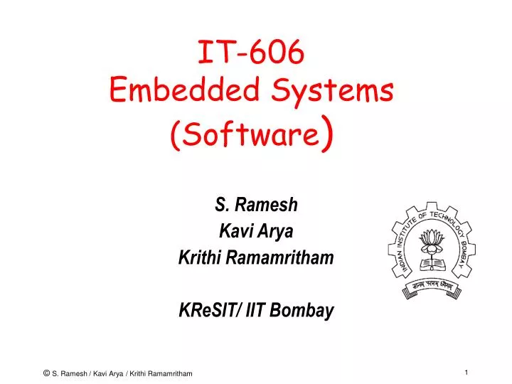 it 606 embedded systems software