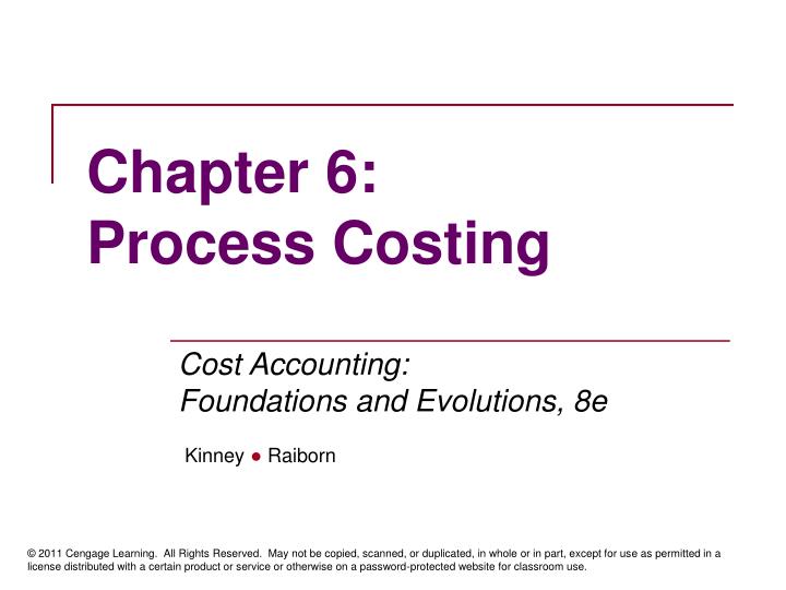 chapter 6 process costing