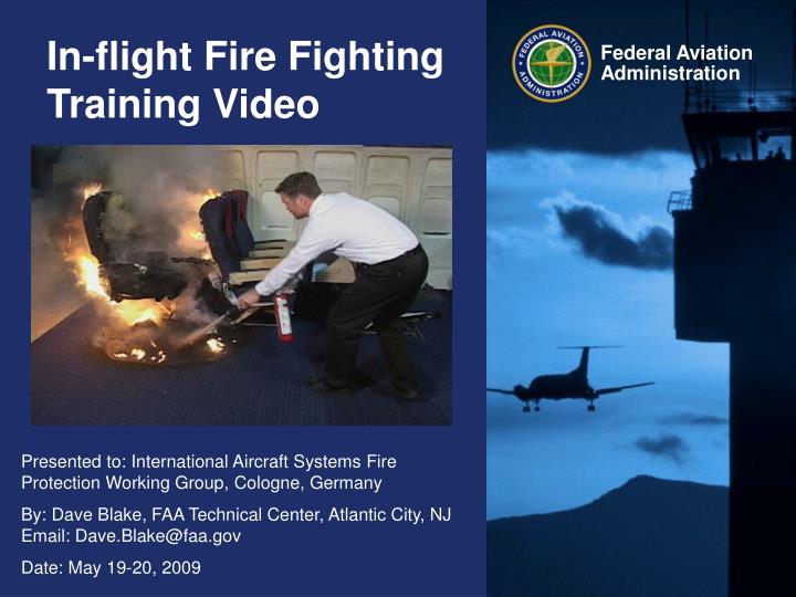 in flight fire fighting training video