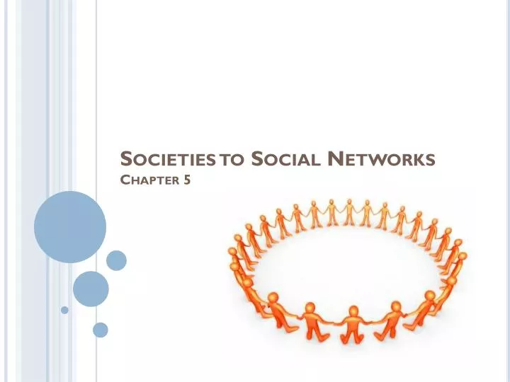 societies to social networks chapter 5