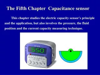 The Fifth Chapter Capacitance sensor