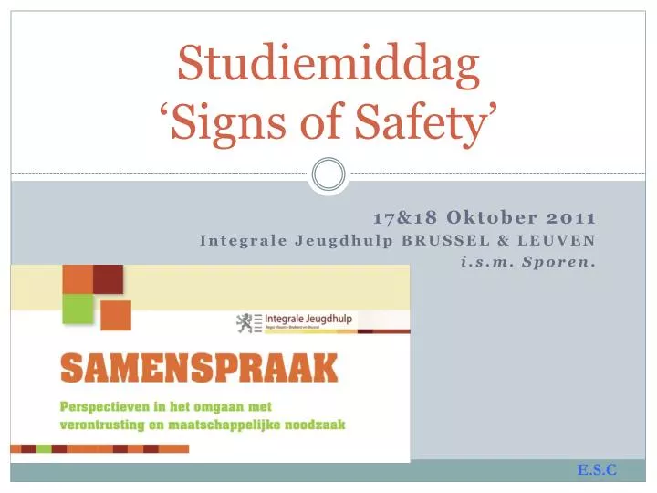 studiemiddag signs of safety