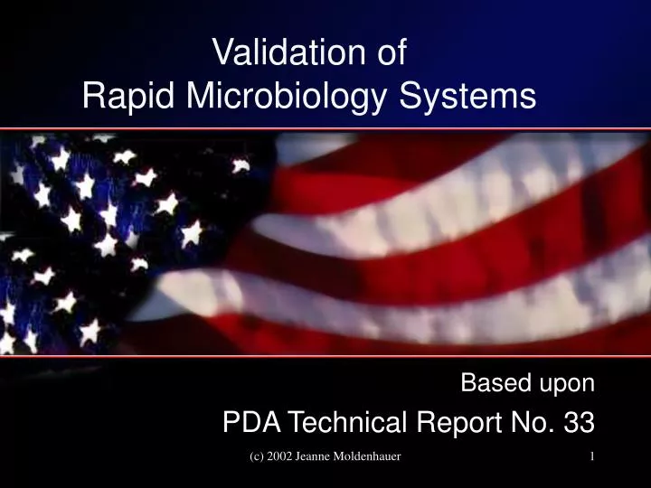 validation of rapid microbiology systems