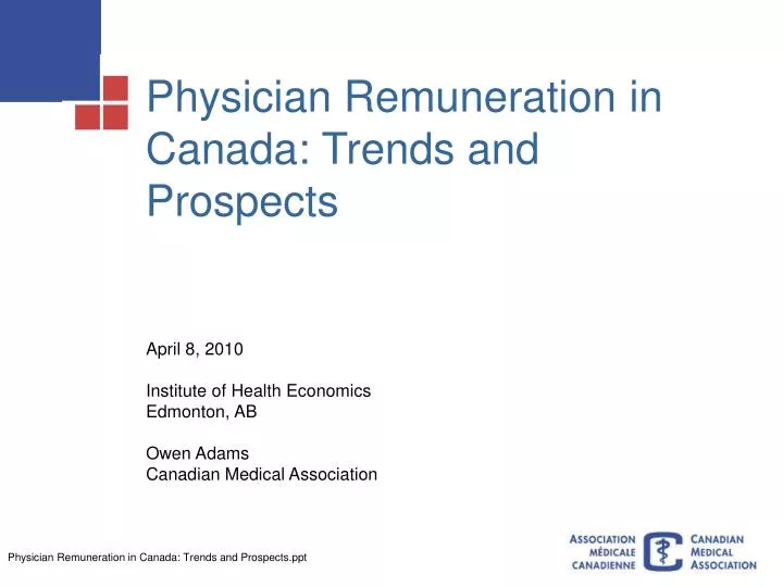 physician remuneration in canada trends and prospects