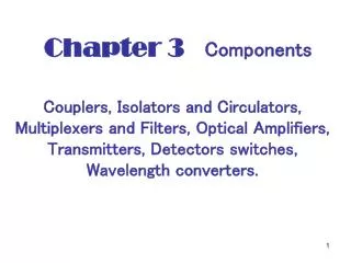 Chapter 3 Components