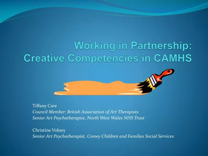 working in partnership creative competencies in camhs