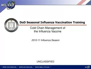 DoD Seasonal Influenza Vaccination Training