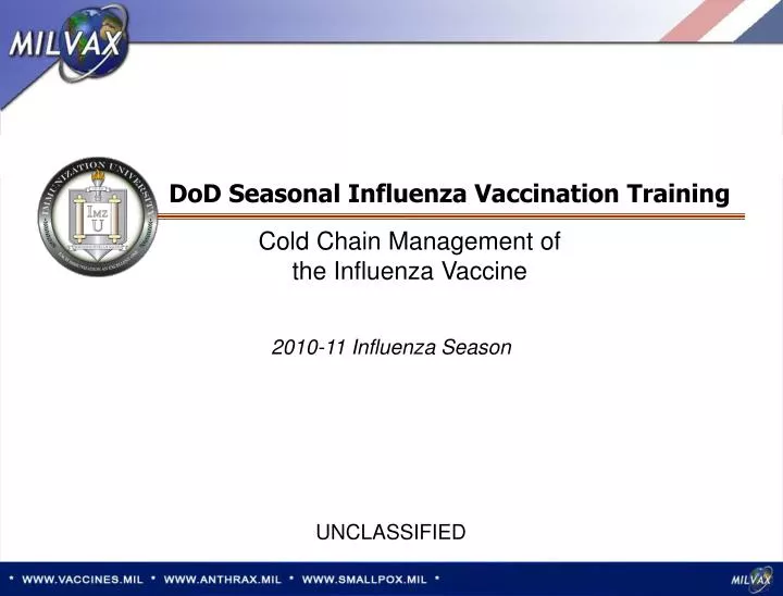 dod seasonal influenza vaccination training