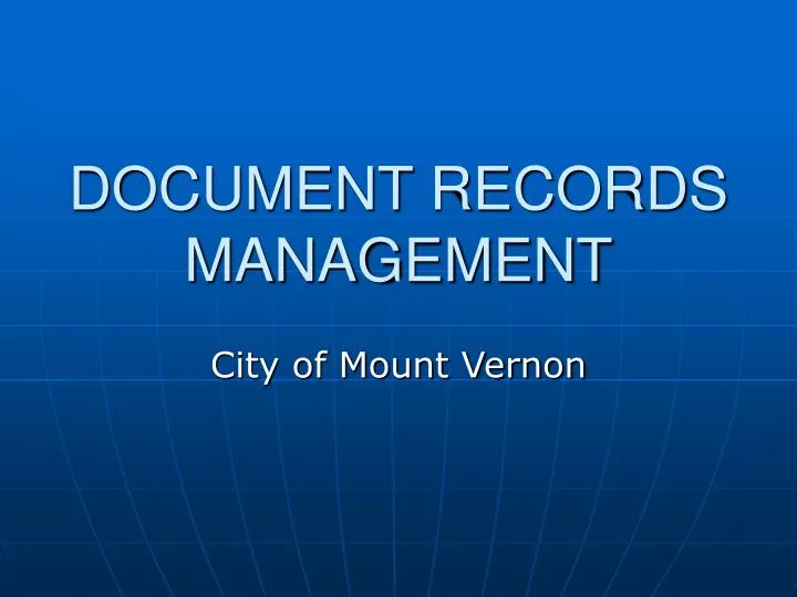 document records management