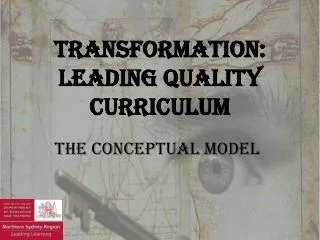 Transformation: Leading Quality Curriculum