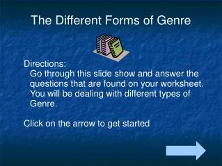 The Different Forms of Genre