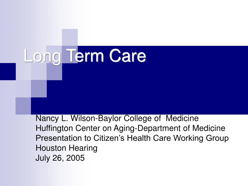 PPT - Long Term Care PowerPoint Presentation, free download - ID:331795
