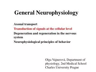 General Neurophysiology