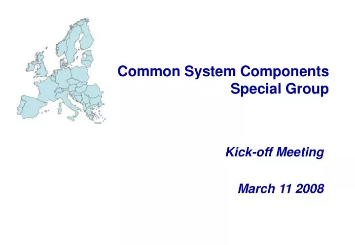 common system components special group