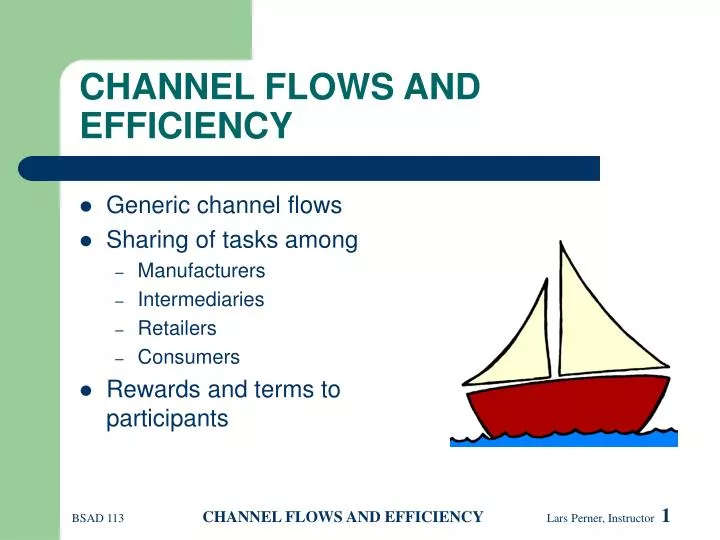 channel flows and efficiency