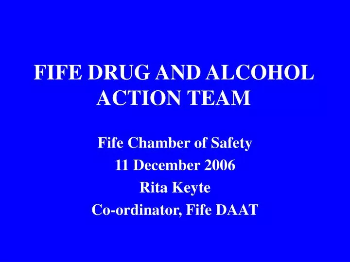 fife drug and alcohol action team