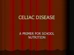 CELIAC DISEASE - slide 1