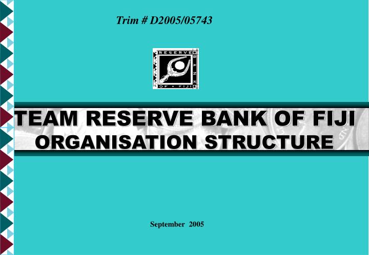team reserve bank of fiji organisation structure