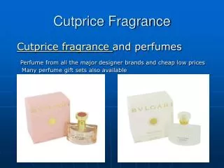 Cheap designer perfumes Online