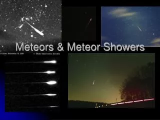 Meteors &amp; Meteor Showers