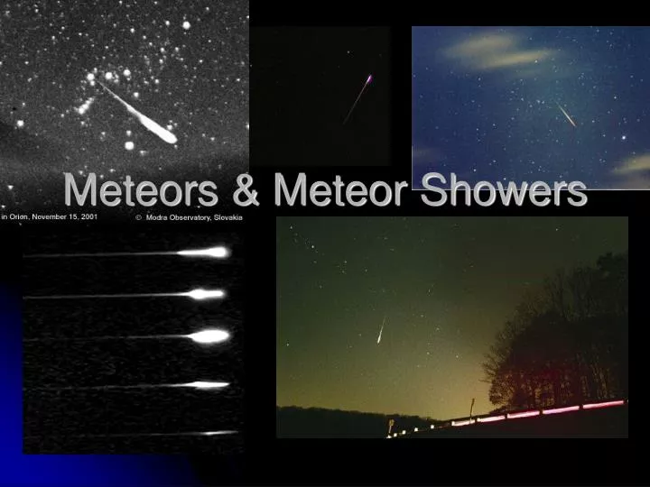 meteors meteor showers
