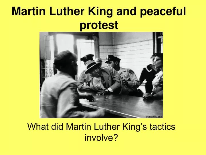 martin luther king and peaceful protest