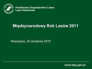 mi dzynarodowy rok las w 2011