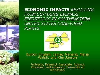 Burton English, Jamey Menard, Marie Walsh, and Kim Jensen Professor, Research Associate, Adjunct Professor, and Professo