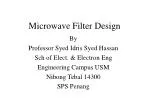 Microwave Filter Design