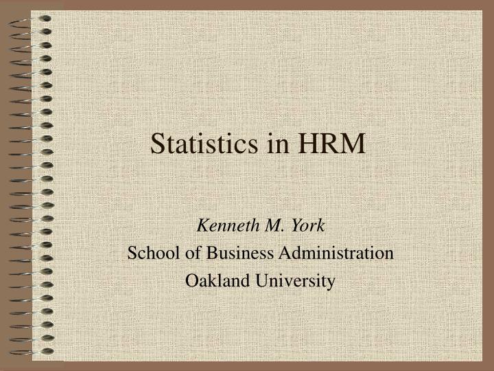 statistics in hrm