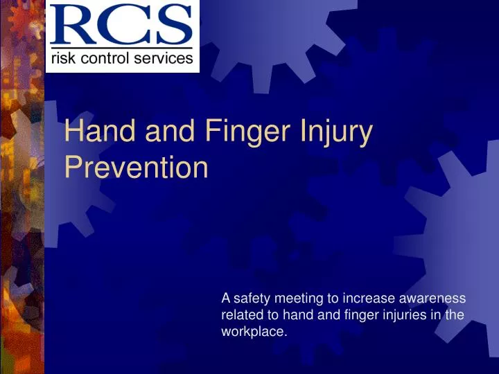 hand and finger injury prevention