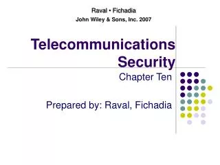 Telecommunications Security