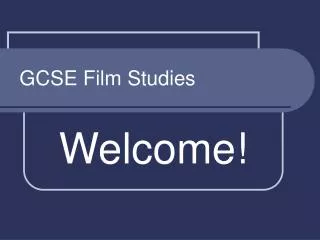 GCSE Film Studies