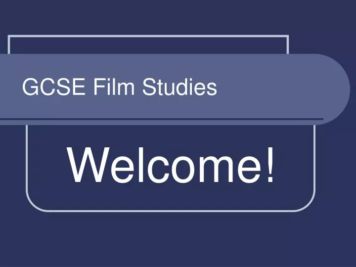 gcse film studies