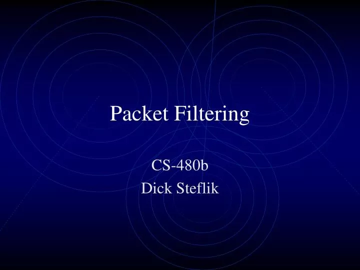 packet filtering